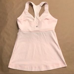 lululemon baby pink racerback workout top 💕